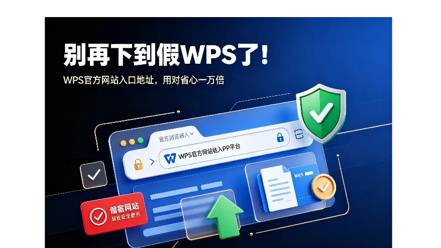别再下到假WPS了！WPS官方网站入口地址，用对省心一万倍
