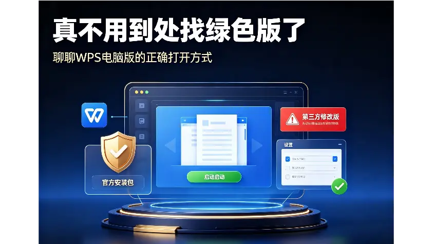 真不用到处找绿色版了，聊聊WPS电脑版的正确打开方式